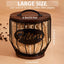 Soporte filtros café 8-12 tazas cesta alambre negro