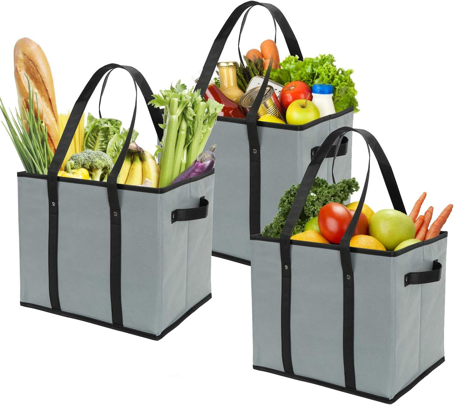 Set bolsas reutilizables compras plegables reforzadas