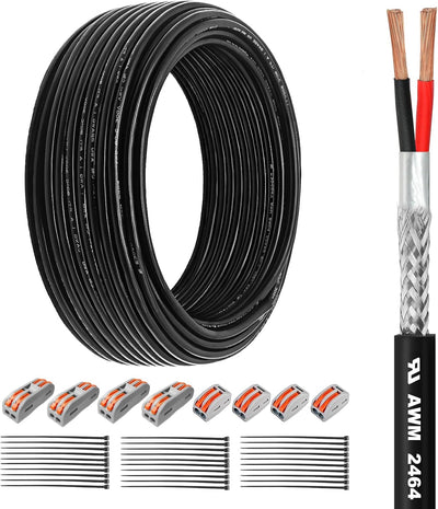Cable blindado 22/2 AWG cobre puro 150ft para CNC motor paso a paso
