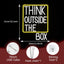 Letrero neón LED Think Outside The Box estudio