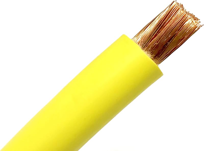 Cable batería automóvil flexible 2 AWG 600V 125pies amarillo
