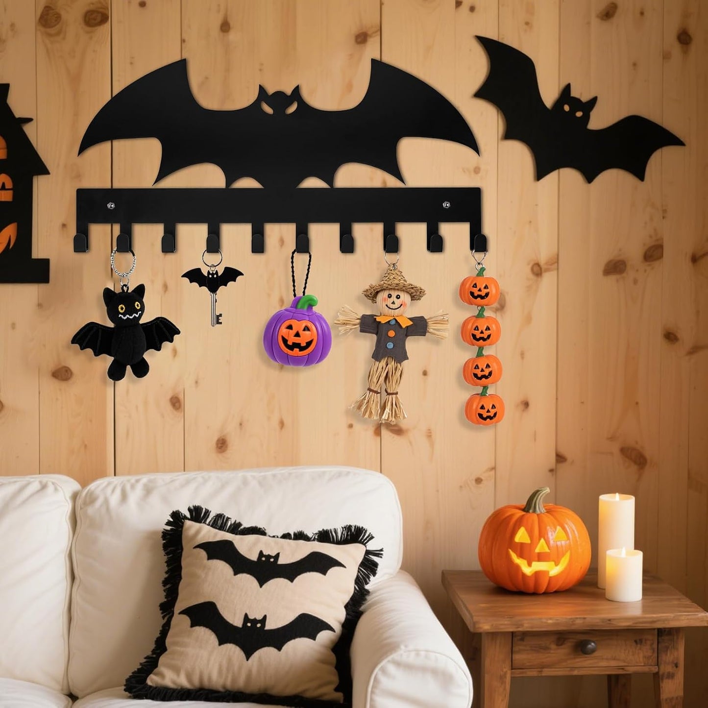 Ganchos adhesivos decoración gótica metal 10 pz para hogar