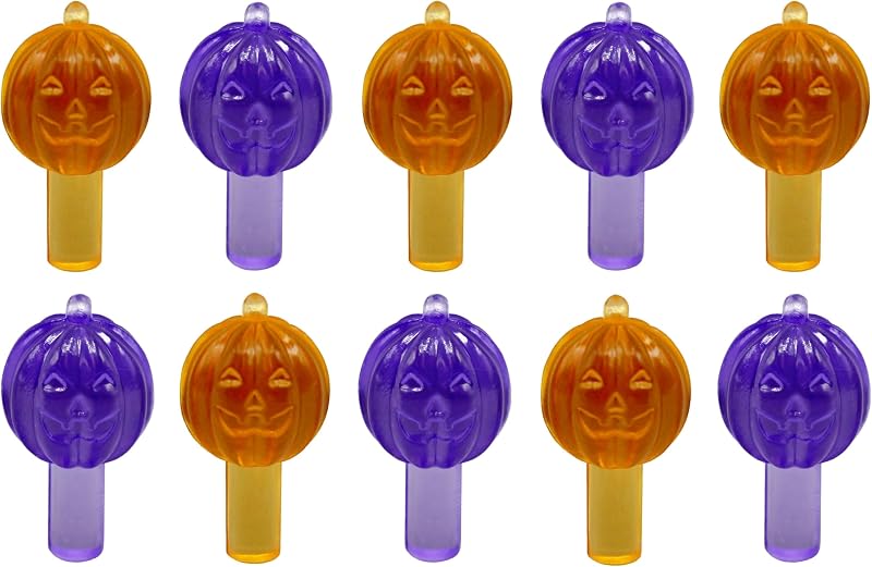 Luces calabaza naranja y morado para Halloween set 25
