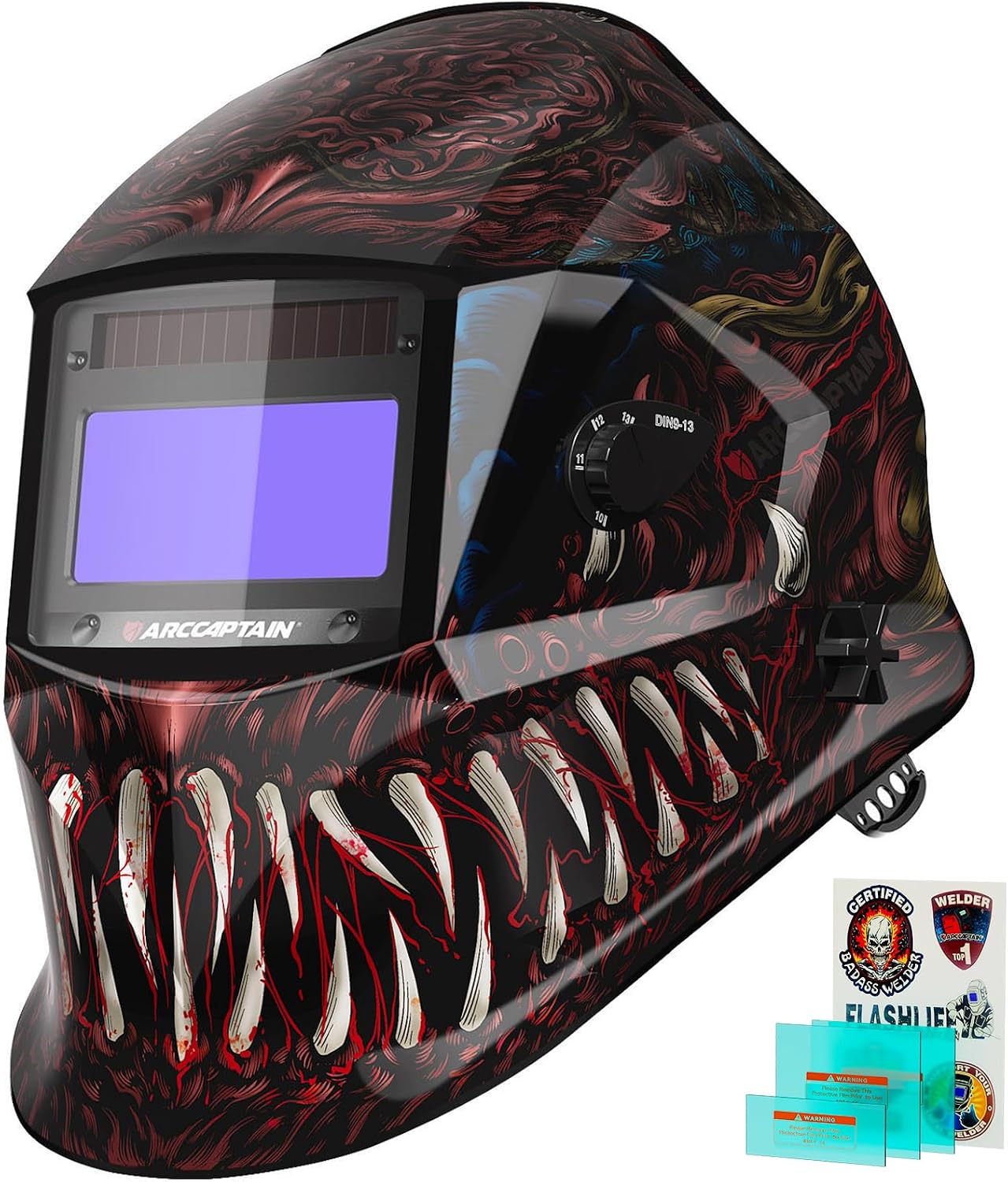 Casco soldadura oscurecimiento auto capucha sensor arco