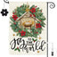 Bandera Navidad Jesús 12.5x18pulg Arpillera Corona Natividad