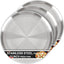 Set 3 bandejas pizza 12pulg acero inox antiadherente