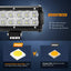 Barra luz LED todoterreno negro