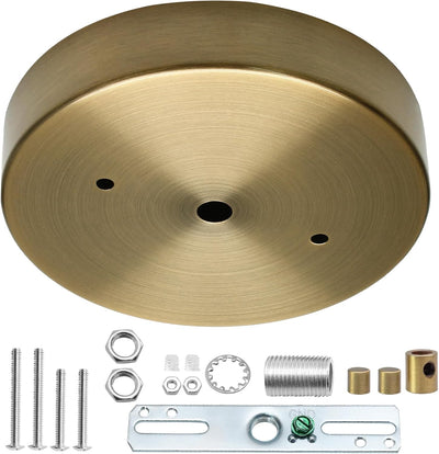 Kit toldo techo 5pulg latón antiguo un solo agujero