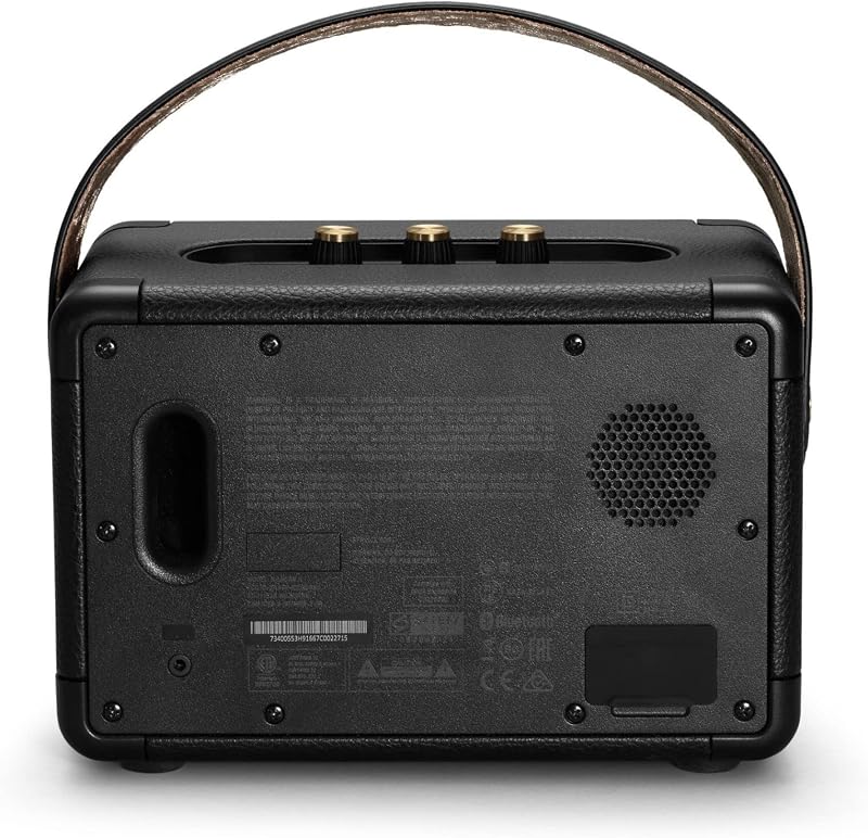 Altavoz portátil Bluetooth Kilburn II Negro y latón