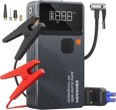 Arrancador batería coche con compresor aire 44.4Wh