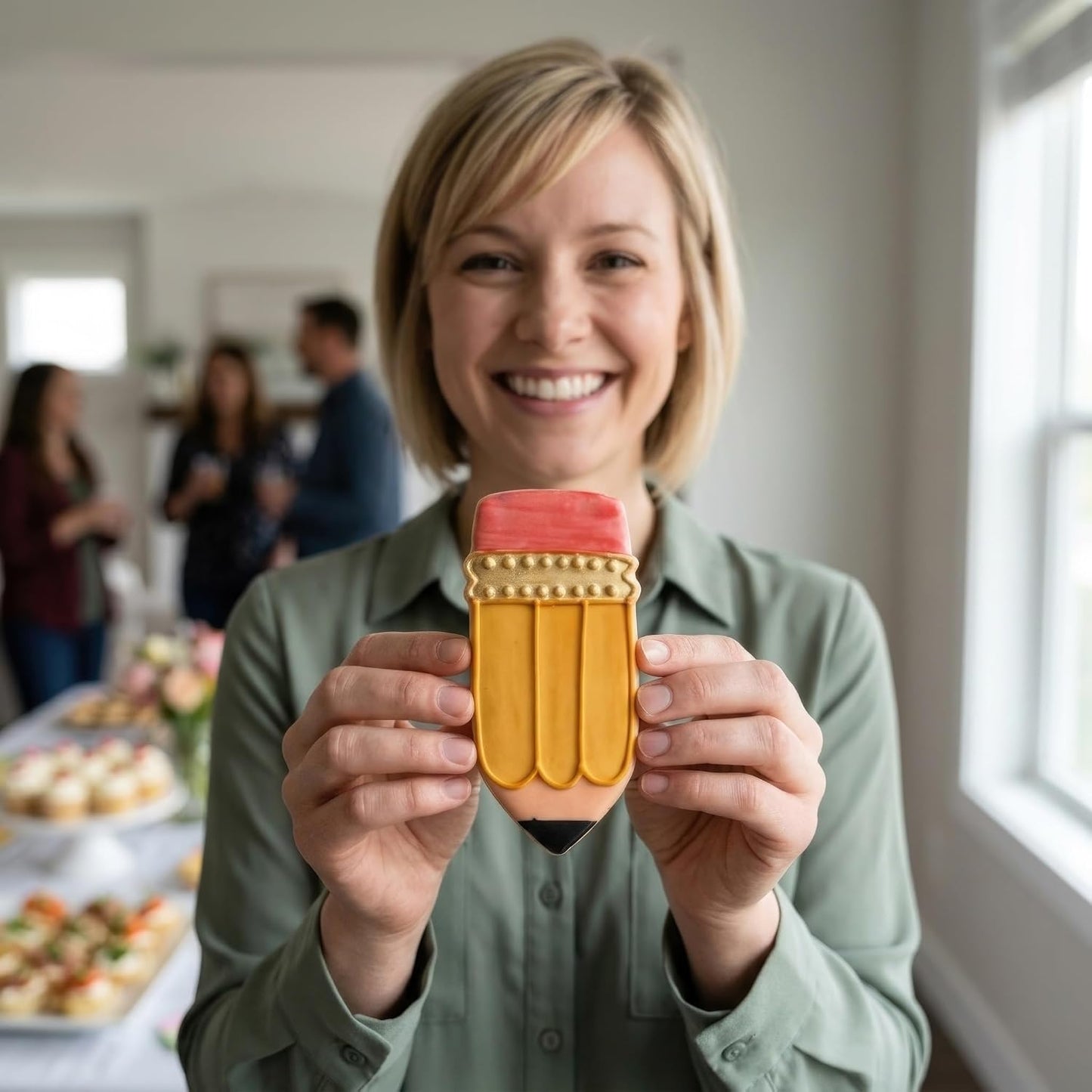 Cortador galletas lápiz escolar 4pulg fabricado EE.UU.
