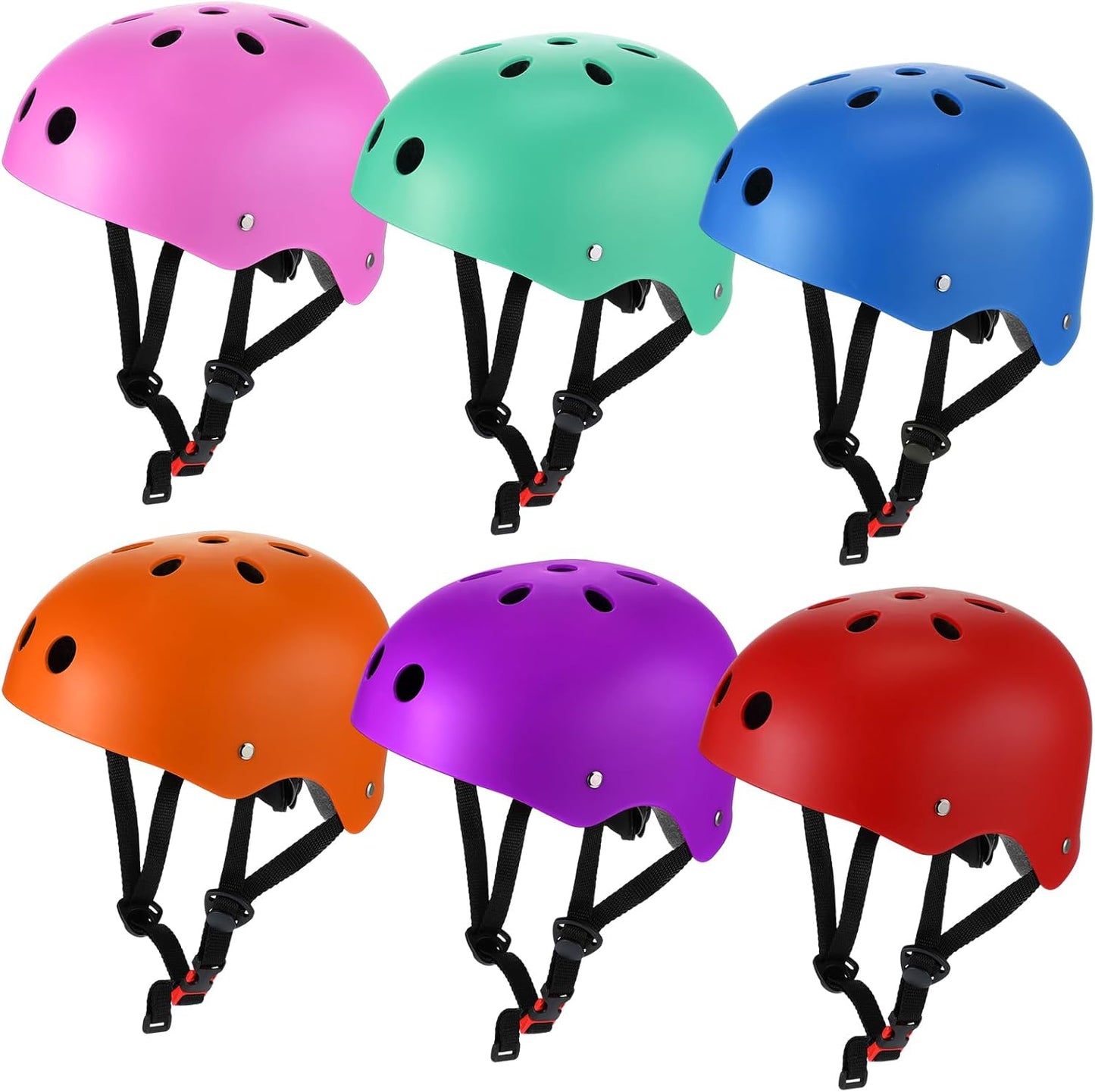 6 Cascos Bicicleta Niños 3-8 Años Ajustable CPSC