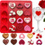 Molde silicona corazón 2uds para caramelo chocolate pastel gelatina