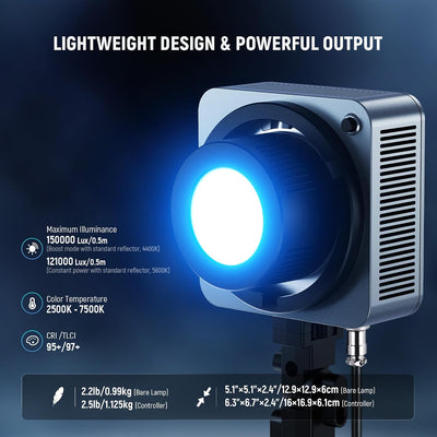 Luz LED RGB portátil para estudio y grabación