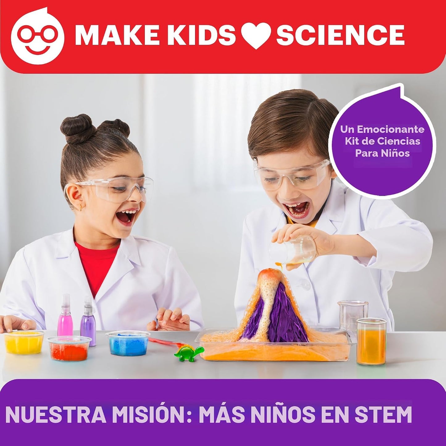 Kit Ciencia Niños 4-8 Años STEM 50 Experimentos