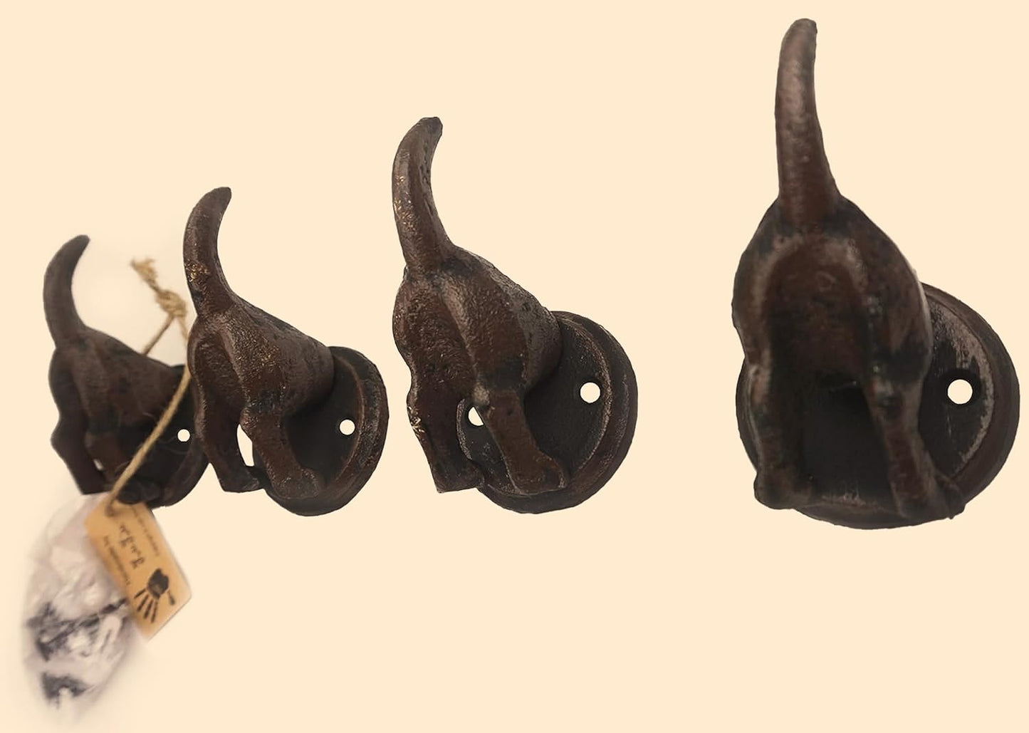 Ganchos hierro fundido soporte llaves decorativos