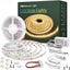 Tira LED 65.62ft luz blanca cálida regulable 24V con