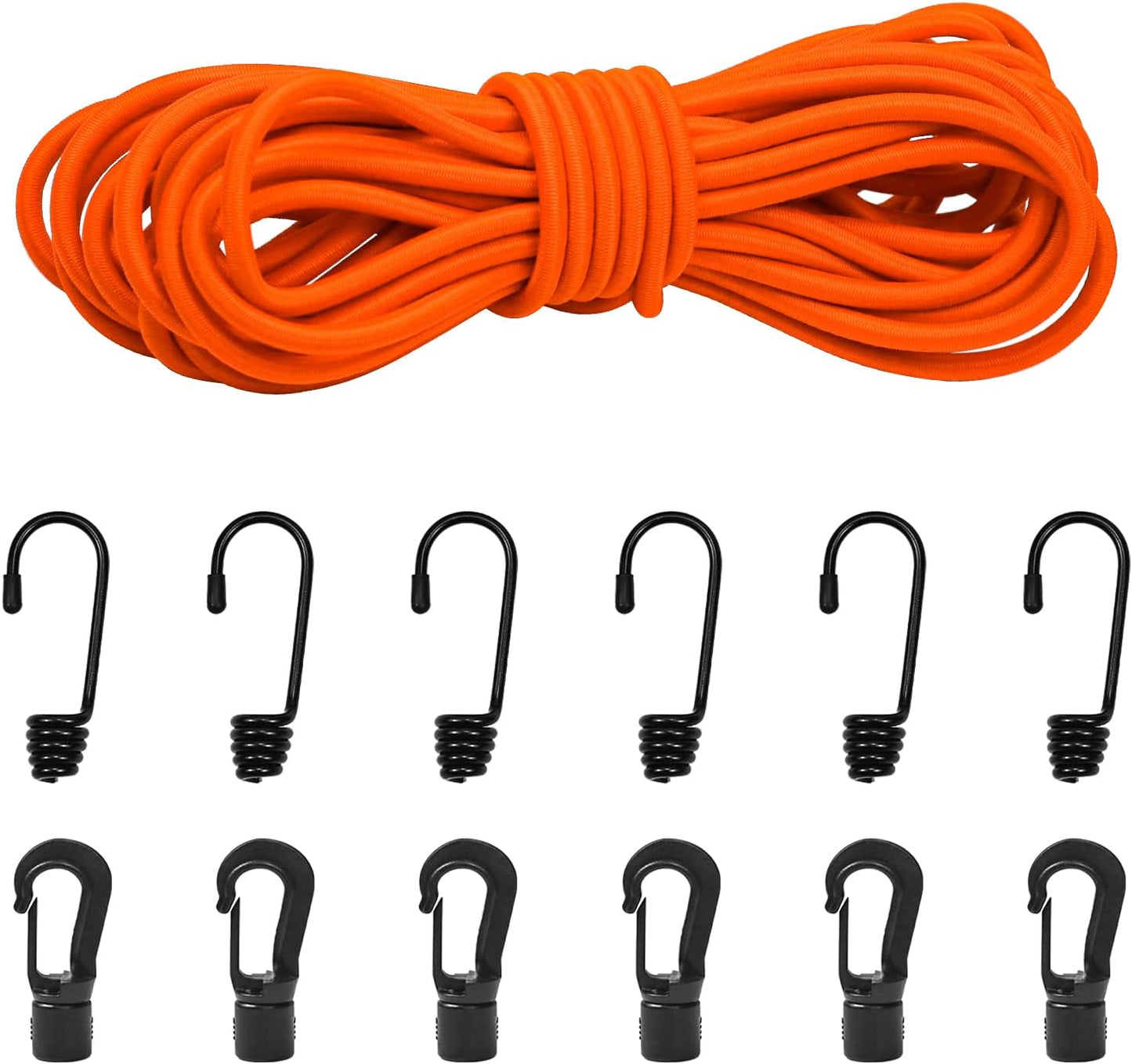 Cordones elásticos con ganchos 32ft para kayak bicicleta