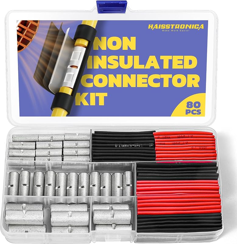 Set 40 Pzas Conectores Cobre Estañado 8-4 con Tubo