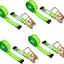 Correas trinquete 4x40pulg pack 4 para remolque 20000lb