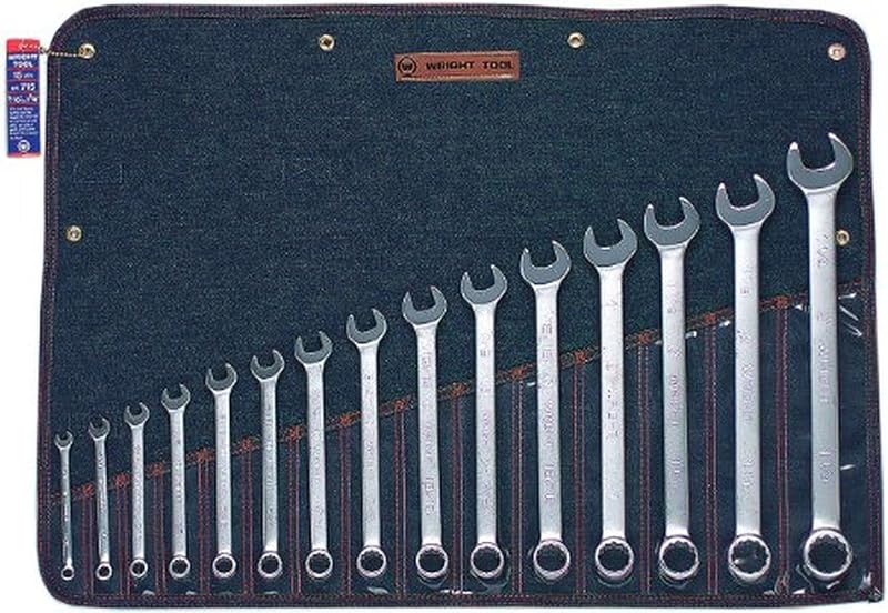 Set 15 Pzas Llaves Combinadas 5/16-1 1/4 Satinado