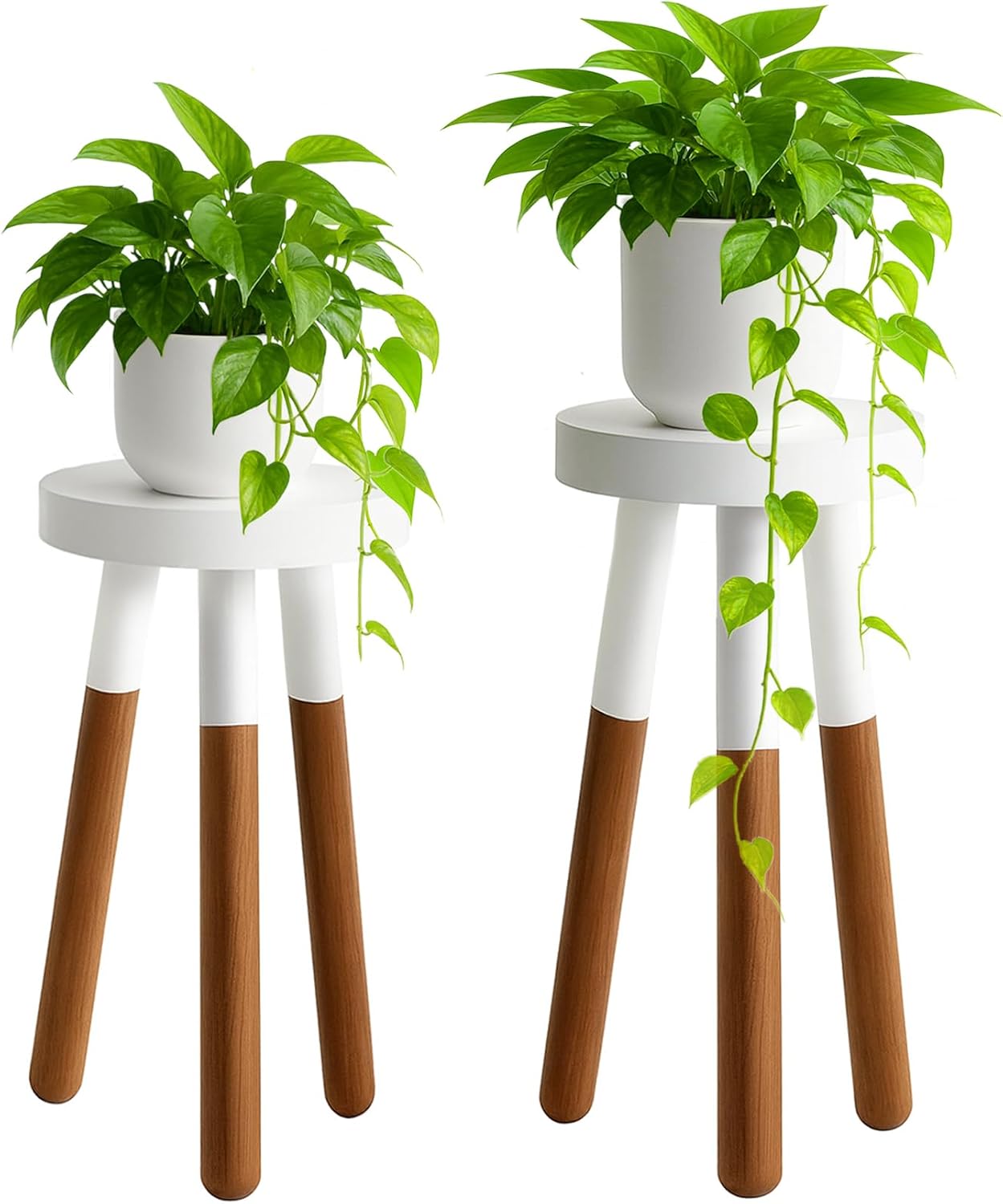 Soporte plantas madera inversa 20-24pulg