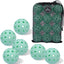 Bolas Pickleball 6 Pzas 40 Agujeros con Bolsa Resistentes