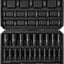 Set llaves impacto 1/2 pulg 49 pzas vasos 8-32mm acero CR-V