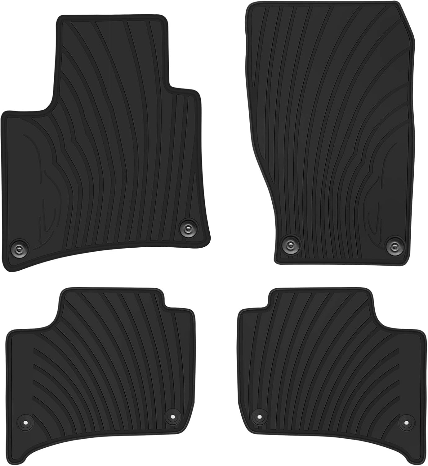 Alfombrillas piso Porsche Cayenne 11-18 goma negra