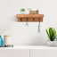 Soporte llaves pared estilo granja con 4 ganchos madera