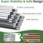 Set camas jardín elevadas metal plateado 6x3pulg galvanizado
