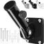 Soporte ajustable para asta de bandera exterior de metal