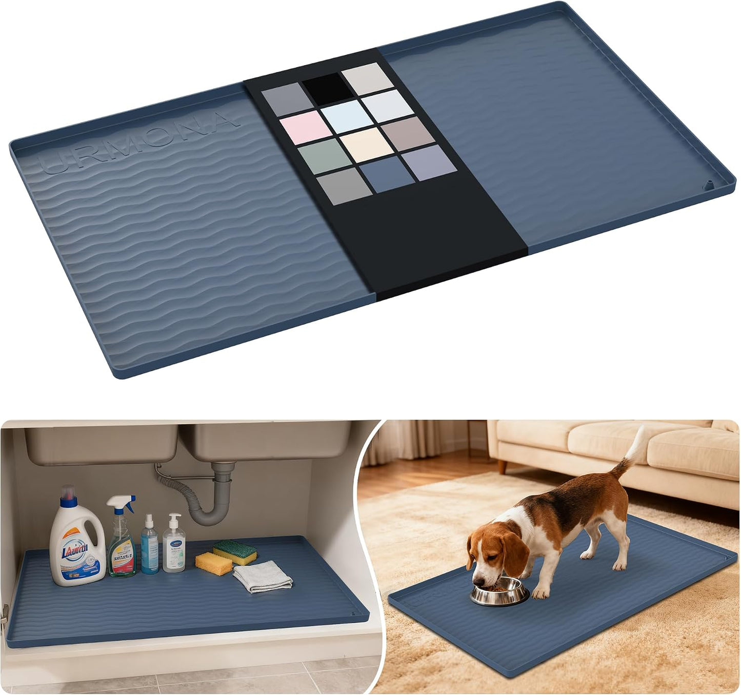 Tapete silicona impermeable 34x19pulg cocina baño
