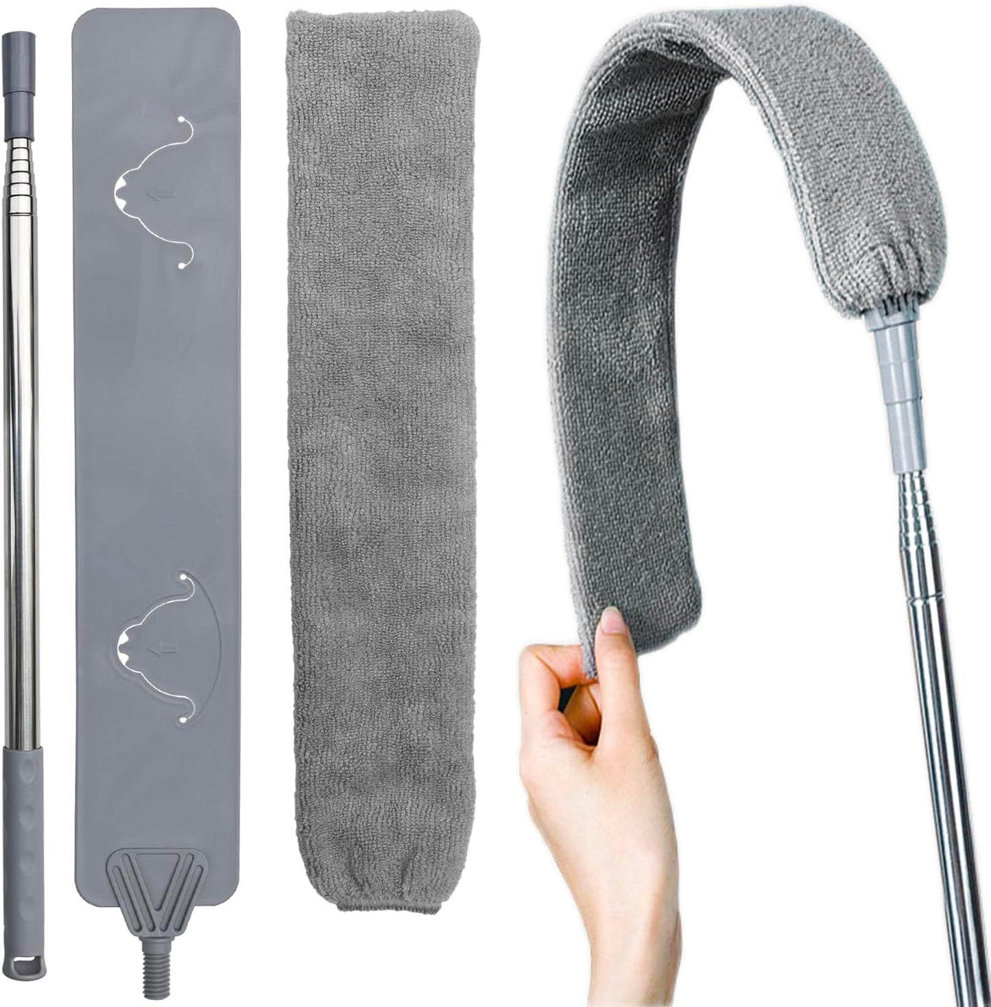 Plumero microfibra 100pulg para limpieza bajo muebles