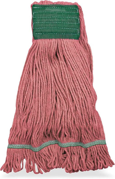 Cabezal trapeador algodón bucle verde 5pulg 12pzas