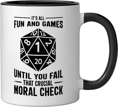 Taza cerámica para pintura en miniatura de mesa negra/blanca