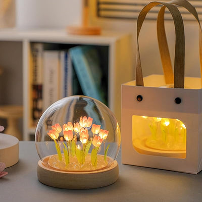 20 Lámparas Tulipán Luz Nocturna Decoración Dormitorio