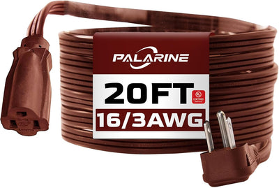 Cable extensión plano marrón 20ft 16/3 SPT-3 13A