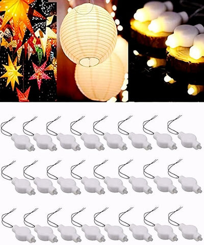 Luces LED 24uds blancas cálidas para decoraciones