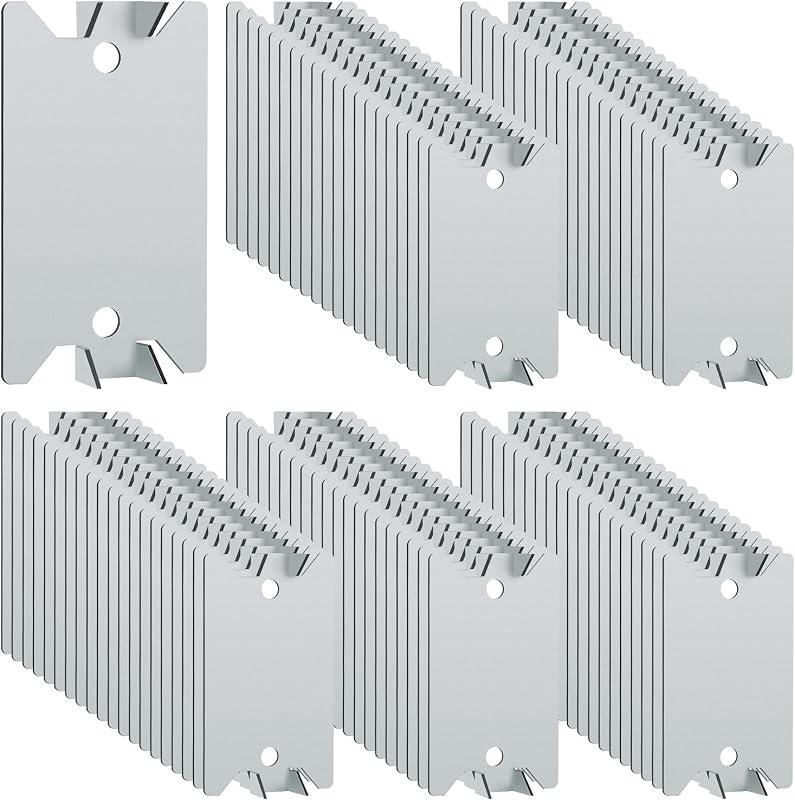 Placas uñas 1.5x2.5" con puntas afiladas 100uds