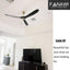 Ventilador techo madera 52pulg control remoto motor