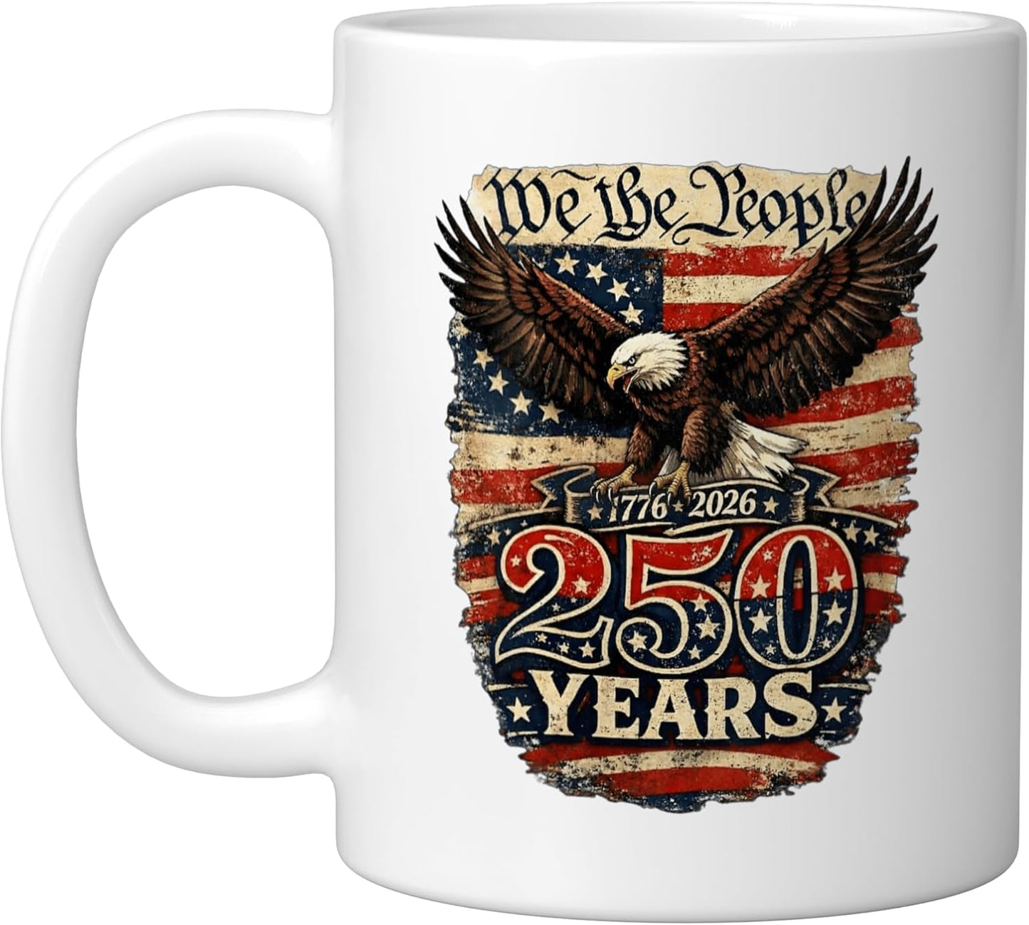 Taza Cerámica 250 Aniversario EE.UU. 1776-2026