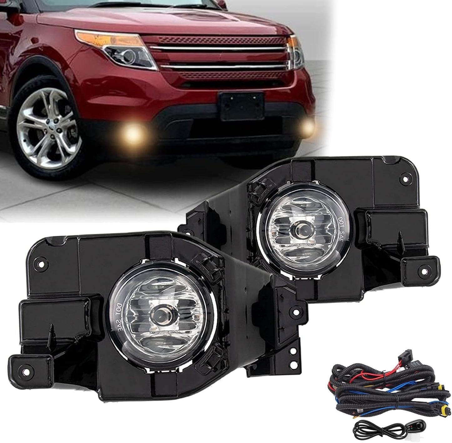 Kit luces antiniebla Ford Explorer H11 12V con interruptor