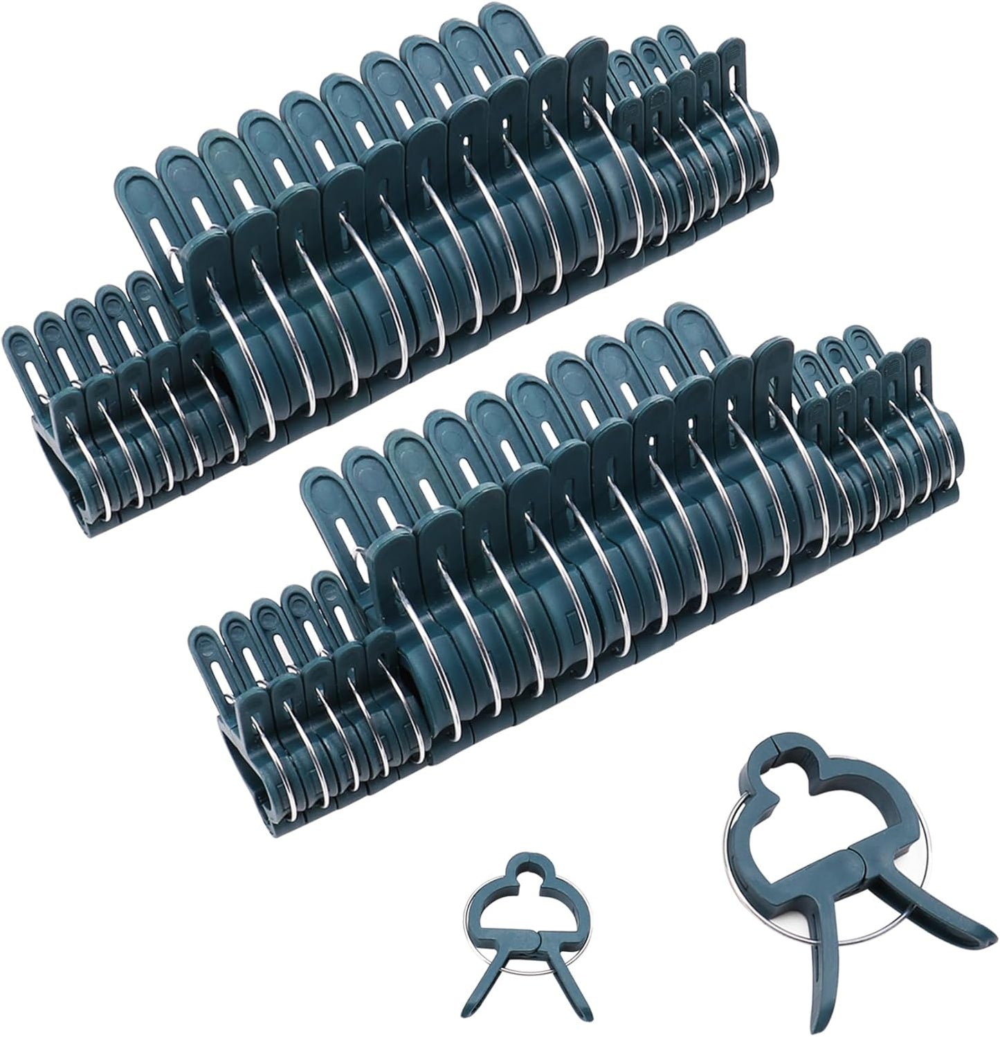 40 Clips Jardín para Jaulas Tomate Soporte Bambú Plantas Trepadoras