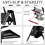 Escalera plegable aluminio 4 peldaños 330lb color negro