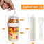 Vasos parfait reutilizables con tapa y cuchara 2 capas