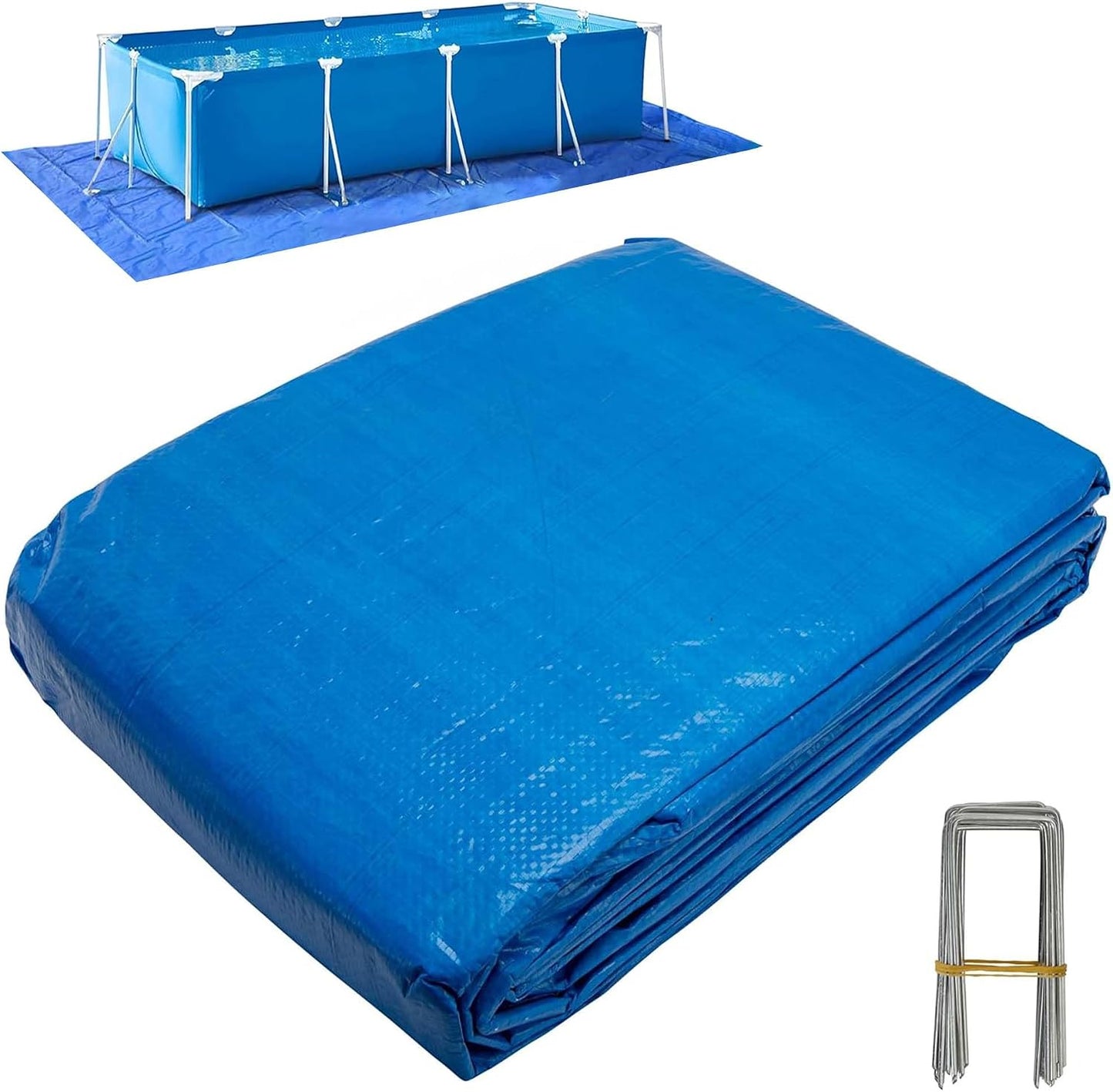 Lona piscina 24x16ft impermeable PE alta resistencia