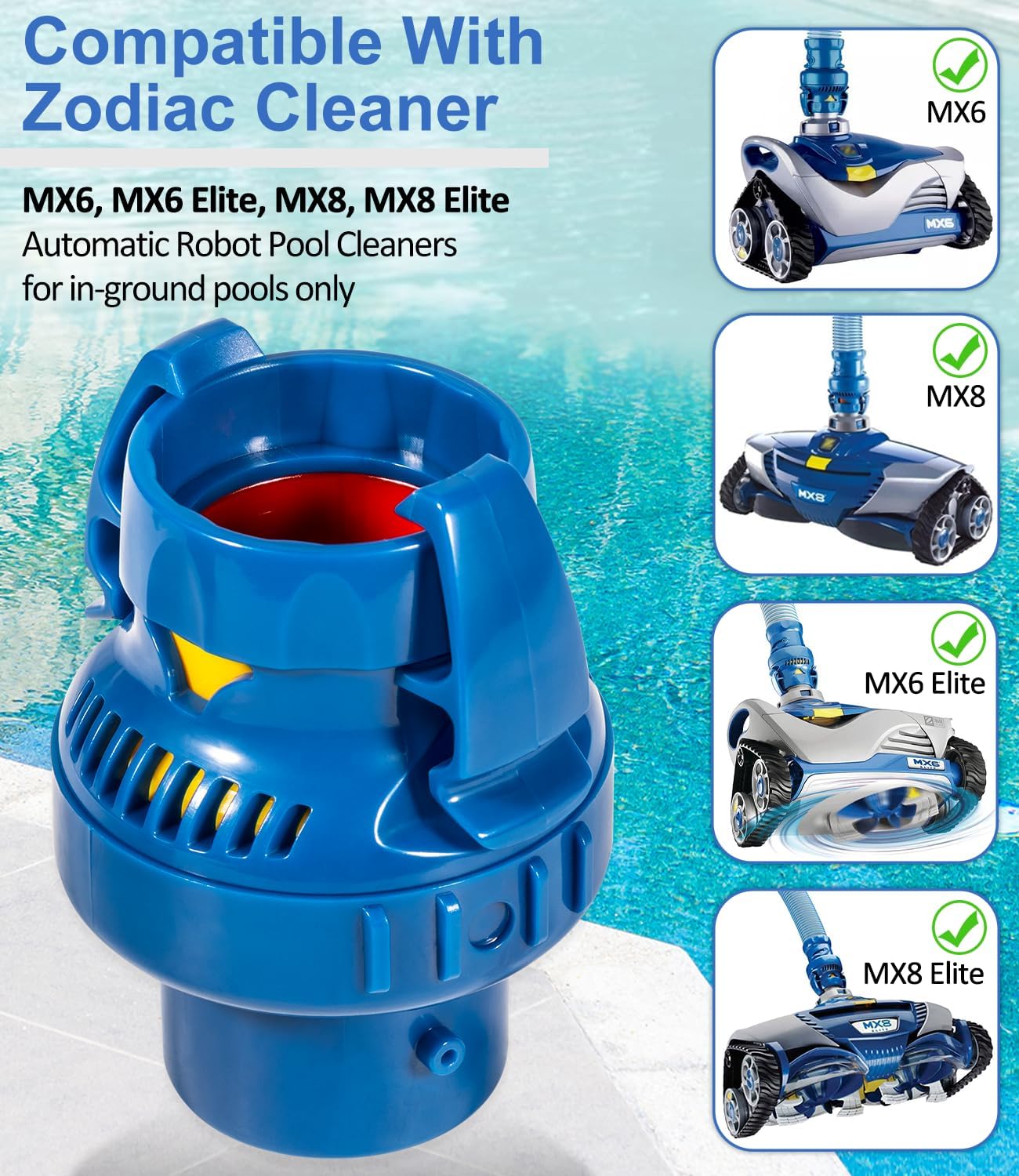 Repuesto válvula FRV100 para robot Zodiac MX6 MX8