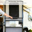 Manija puerta RV con malla aluminio barra ajustable
