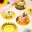 100 mini platos de postre para cupcakes 3.5 pulgadas dorados
